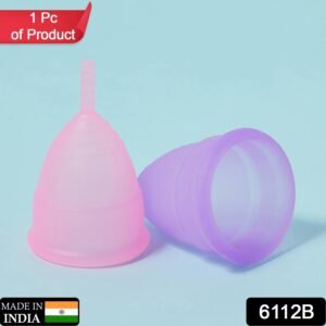 6112B REUSABLE MENSTRUAL CUP USED BY WOMENS AND GIRLS DURING THE TIME OF THEIR MENSTRUAL CYCLE